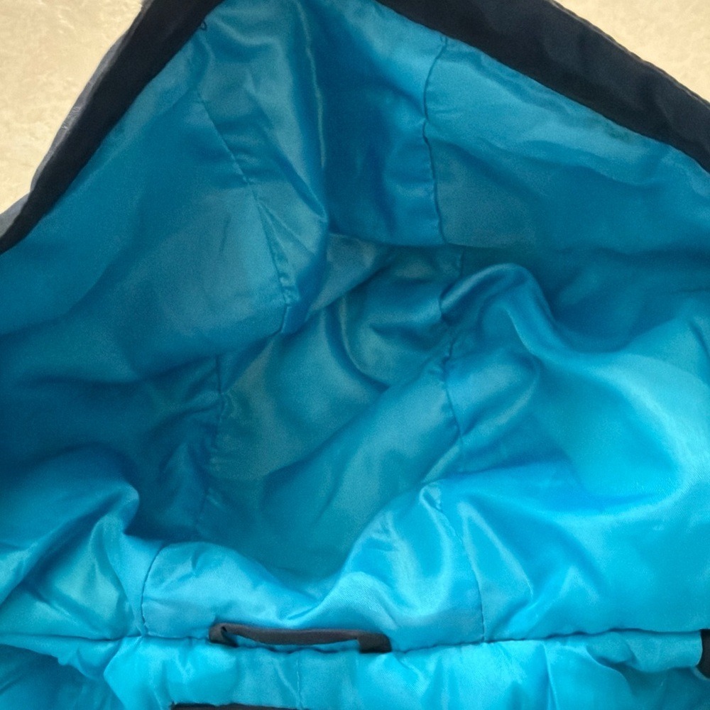 Vintage Y2K water repellent CIRCO SZ 18 MOS Blue Color Block HOODED ZIP JACKET - Picture 12 of 16